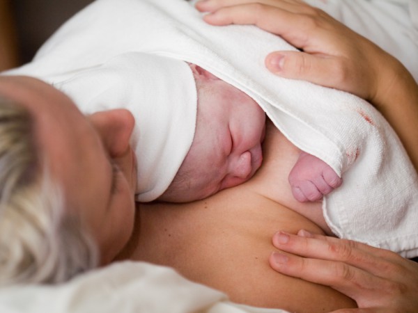 Newborn baby girl