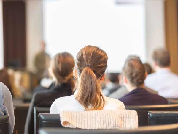 Audience in the lecture hall.